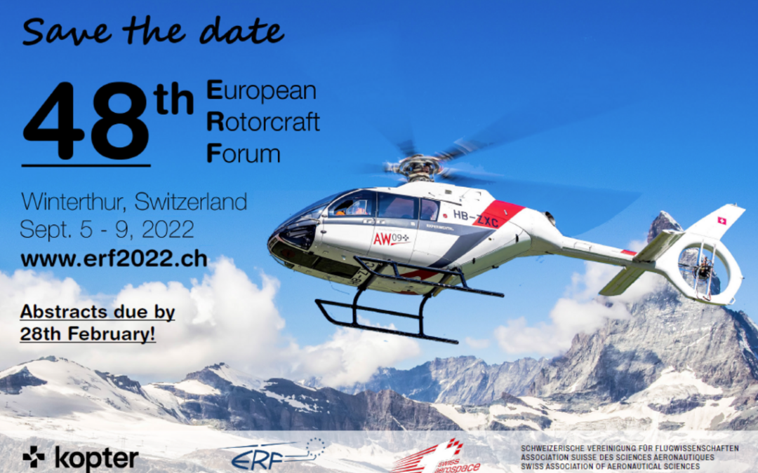 48e European Rotorcraft Forum Winterthur, Zwitserland, 5 – 9. September 2022